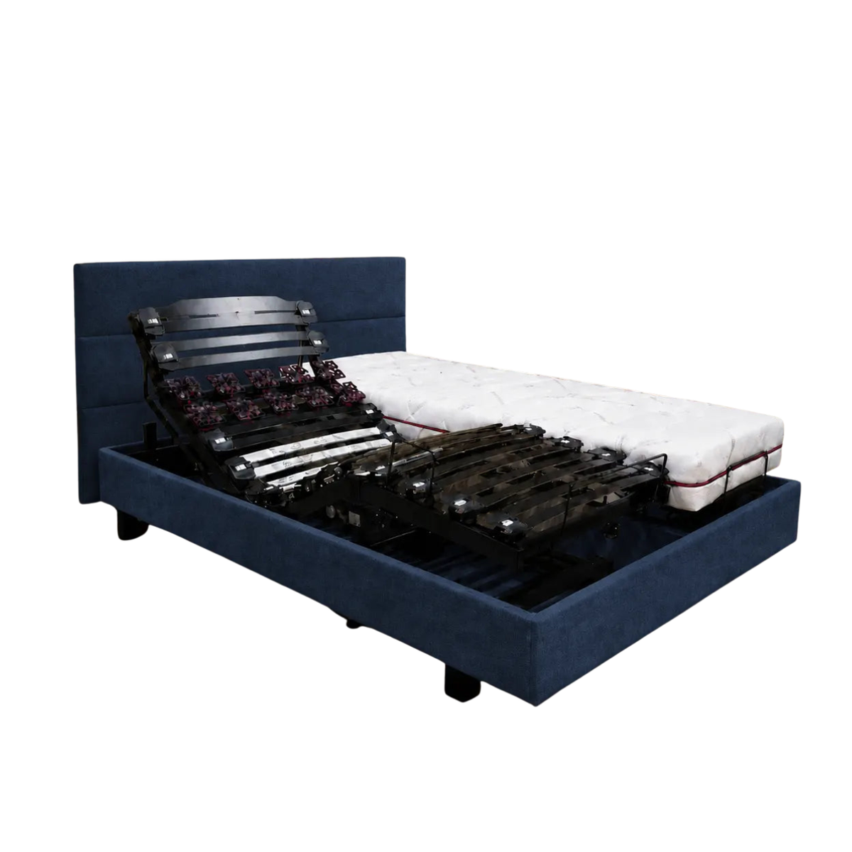 Lit électrique PLATON DÉCO caisse Tissu HT20 cm